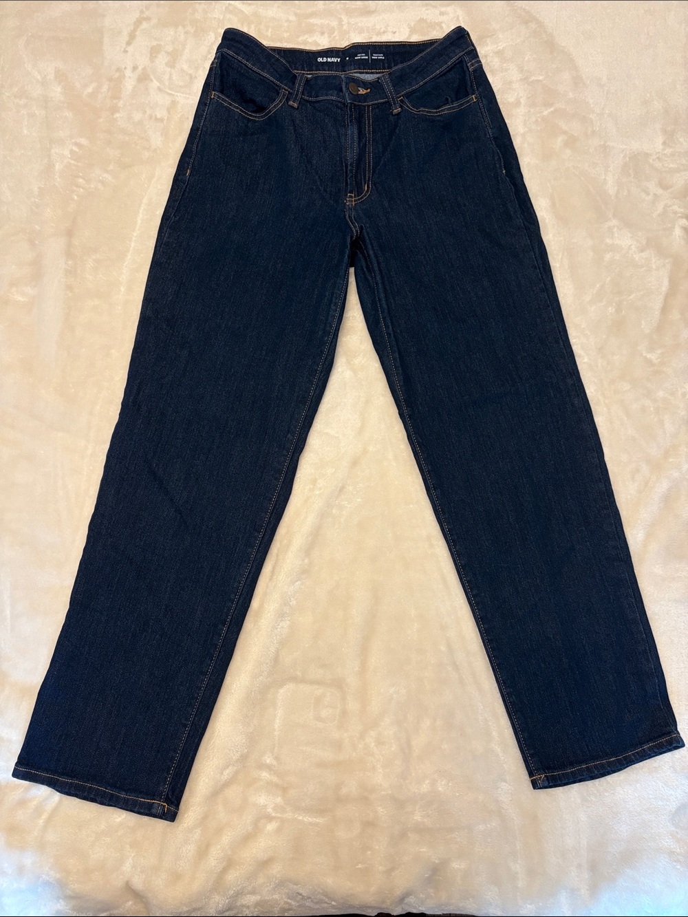 Old Navy Women’s Dark Blue Straight-Leg Jeans